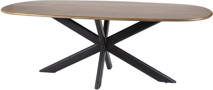 Giga Meubel Eettafel Cliff Deens Ovaal 180cm Mangohout
