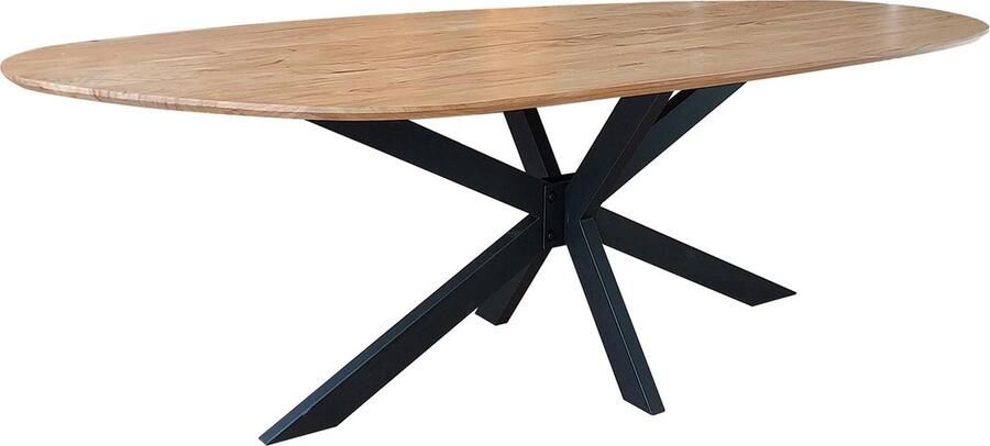 Giga Meubel Eetkamertafel Shaped 215x100x76cm Acaciahout Naturel