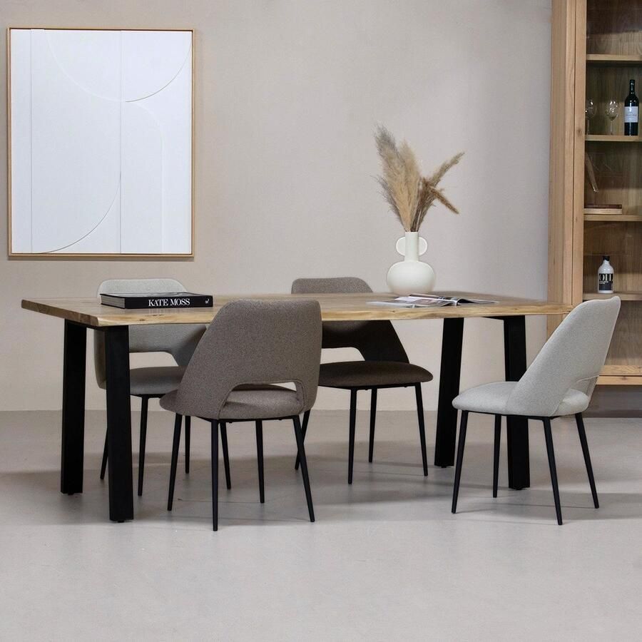 Giga Meubel Eettafel Acaciahout Naturel 200cm Rechthoekig Tafel Lars - Foto 3