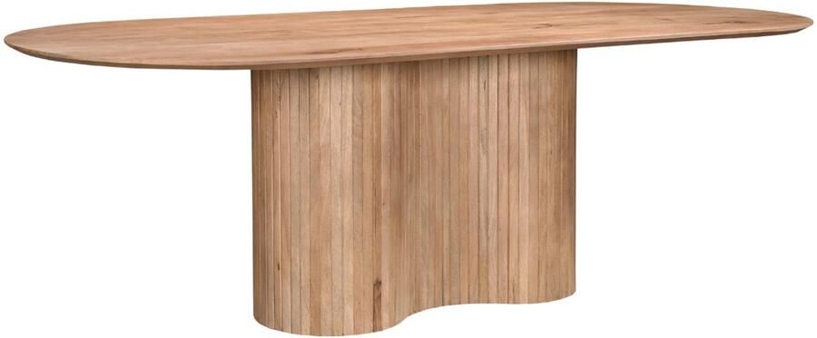 Giga Meubel Eettafel Ava Naturel Mangohout 240x100x77cm
