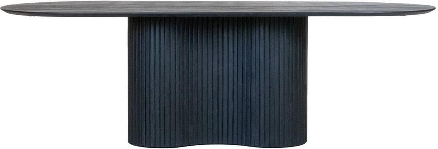 Giga Meubel Eettafel Ovaal 200cm Donkerbruine Tafel Mangohout Japandi Stijl Eettafel Ava - Foto 13