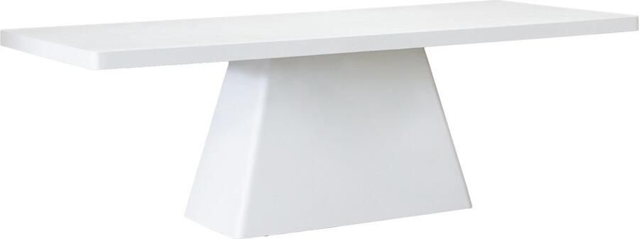 Giga Meubel Eettafel Rechthoek 200cm Wit Eco Composiet Acryl Coating Avia