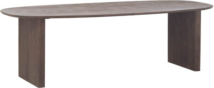 Giga Meubel Eettafel Aya Deens Ovaal 210cm Donkerbruin Mangohout - Foto 5
