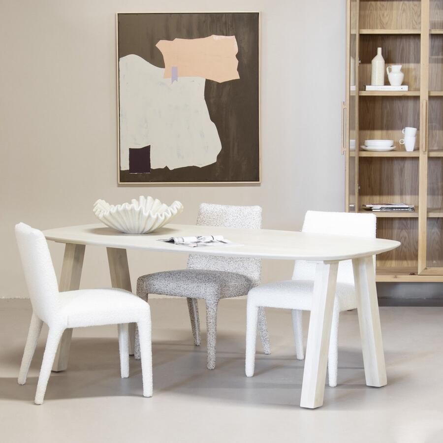 Giga Meubel Eettafel Sensi Naturel Mangohout Deens Ovaal 240x100x76 cm