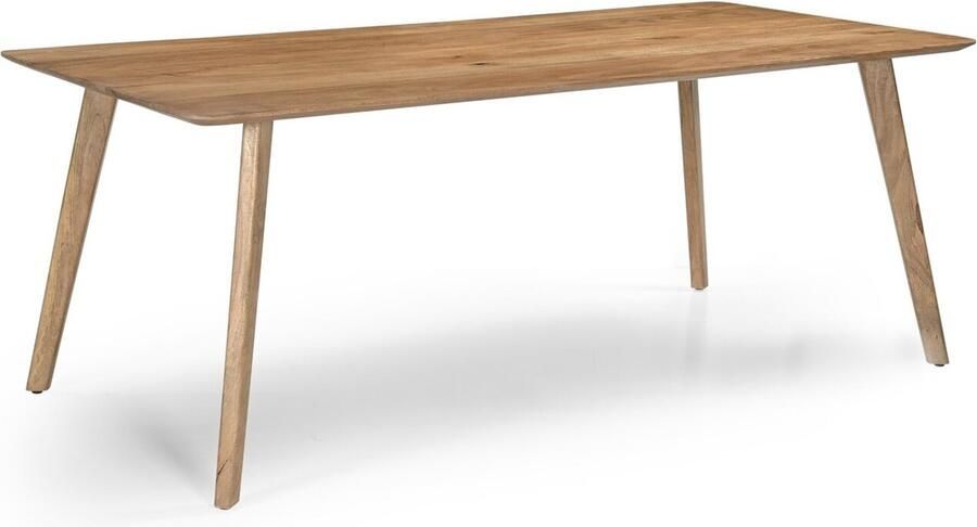 Giga Meubel Eettafel Naturel Mangohout 160cm Rechthoek Eettafel Denmark - Foto 4