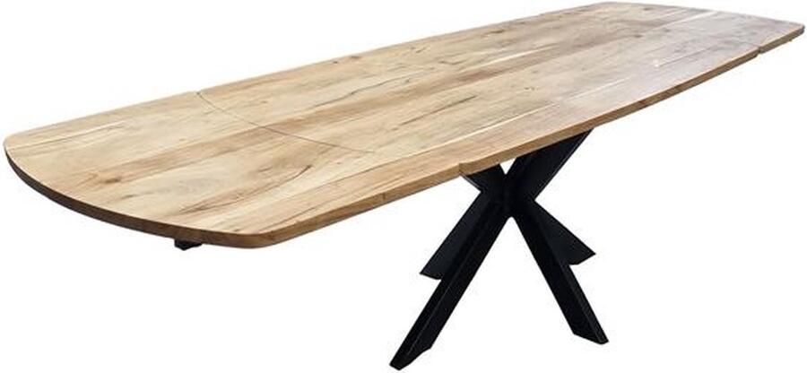 Giga Meubel Eetafel Rechthoek 175 275cm Naturel Acaciahout Uitschuifbaar
