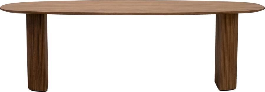 Giga Meubel Eettafel Deens Ovaal 240cm Bruin Mangohout Feline - Foto 6