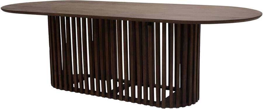 Giga Meubel Eettafel Donkerbruin Mangohout 200x110x76cm Ferran