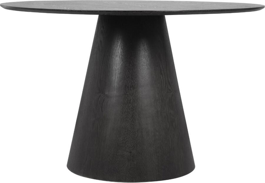 Giga Meubel Eettafel Rond Zwart 120x120x75cm Fynn