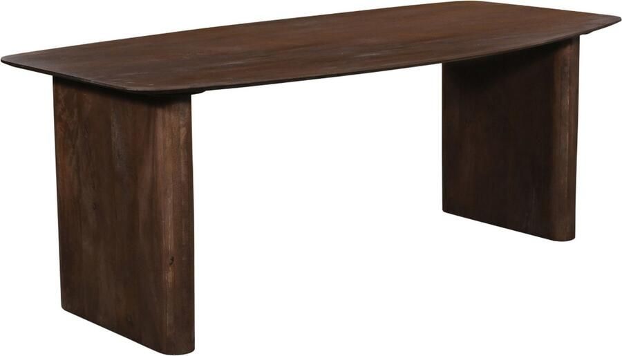Giga Meubel Eettafel Juro 240x100x76cm Donkerbruin Mangohout