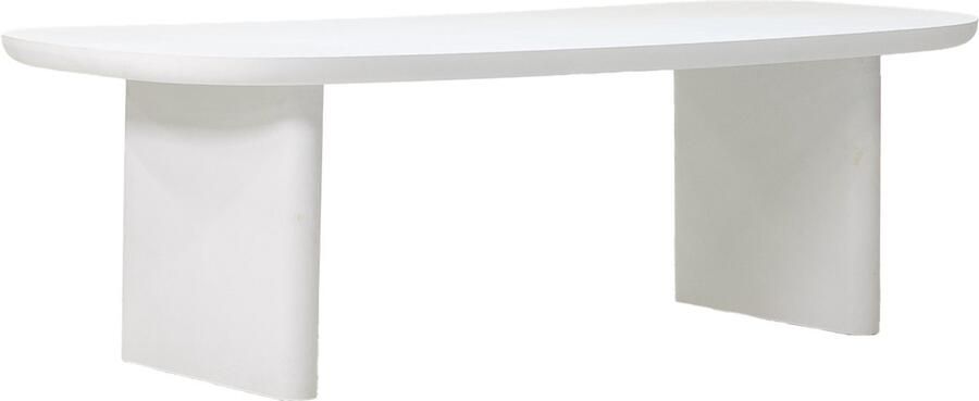 Giga Meubel Eettafel Maya Deens Ovaal Wit Eco Composiet 240cm