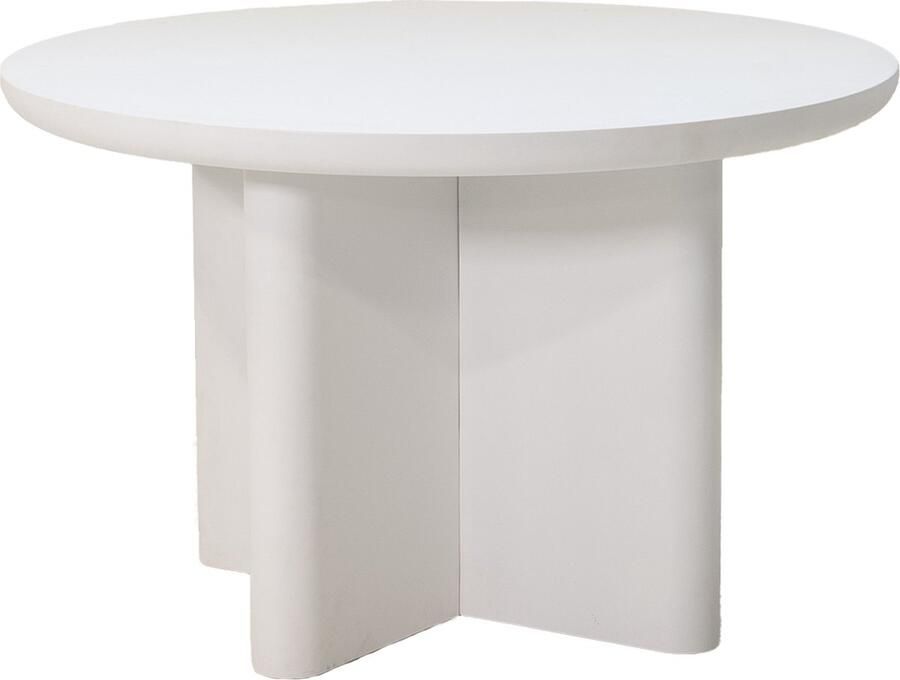 Giga Meubel Eettafel Miso Eco Composiet Wit 120x120x75cm