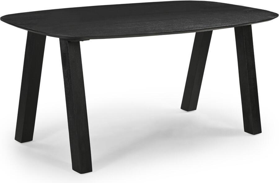 Giga Meubel Eettafel Sensi Zwart Mangohout Deens Ovaal 240x100x76 cm