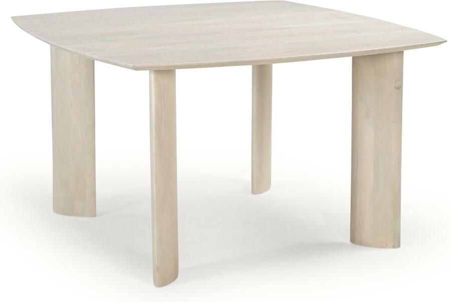 Giga Meubel Eettafel Sieb Naturel Mangohout Vierkant 130x130x76cm