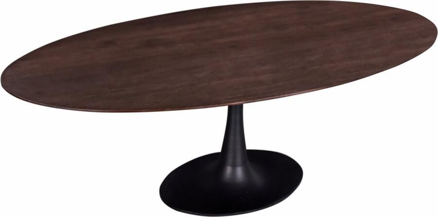 Giga Meubel Eettafel Bruin Mangohout Ovaal 160cm O-poot Tafel Ziggy - Foto 2