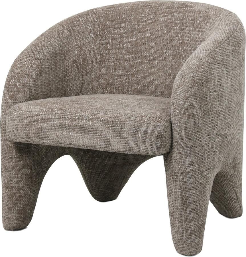 Giga Meubel Fauteuil Stof Taupe Incl. Armleuning 74x73x75cm Jackie - Foto 2