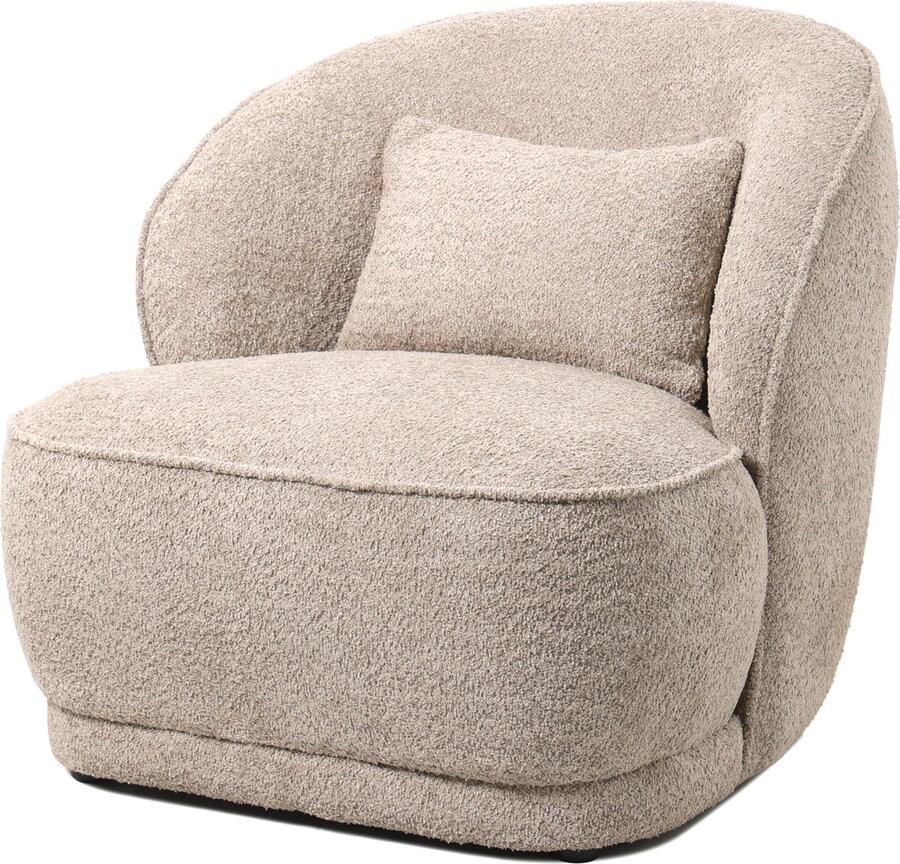 Giga Meubel Fauteuil Taupe Bouclé 80x78x75cm Fauteuil Marianne - Foto 3