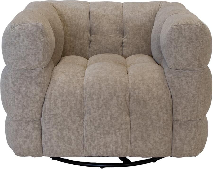 Giga Meubel Fauteuil Stuva Draaibaar Taupe Zithoogte 44cm