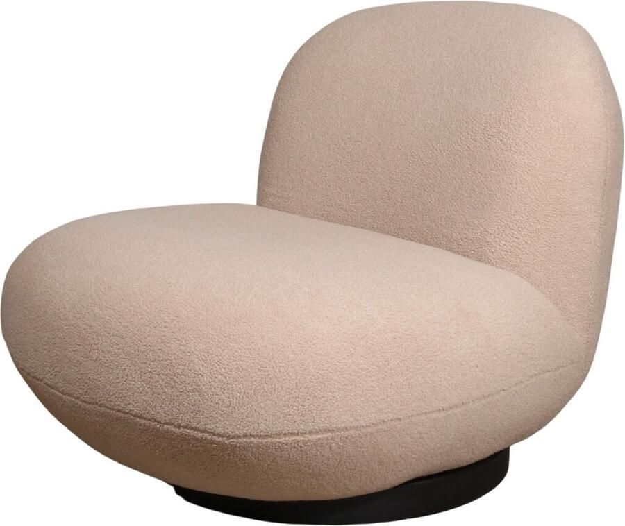 Giga Meubel Fauteuil Swivel Beige Teddy Zithoogte 41cm 81x94x71cm - Foto 2