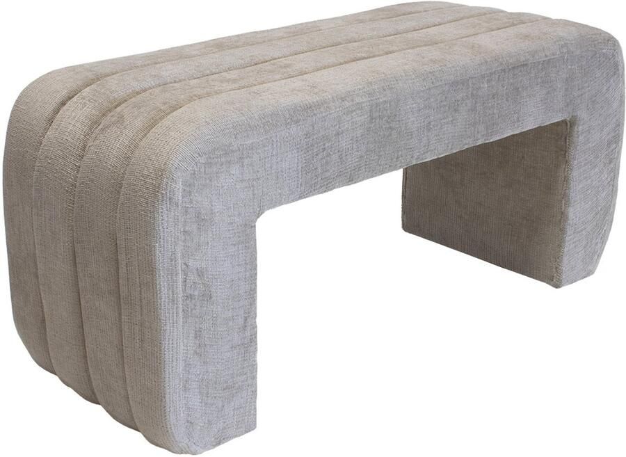 Giga Meubel Halbankje Sera Stof Hout Beige 99x38x46cm