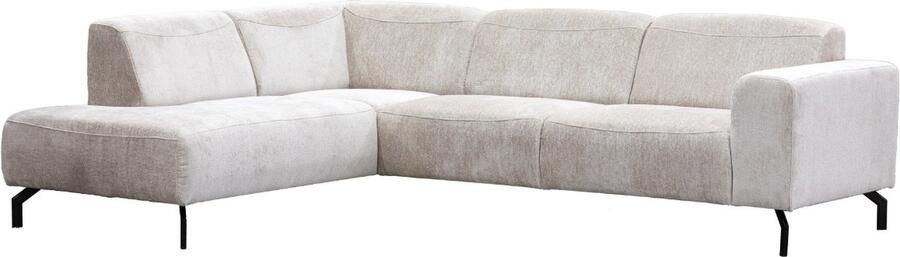 Giga Meubel Hoekbank Beige 3 5-Zits Links 275x210x77cm Milan