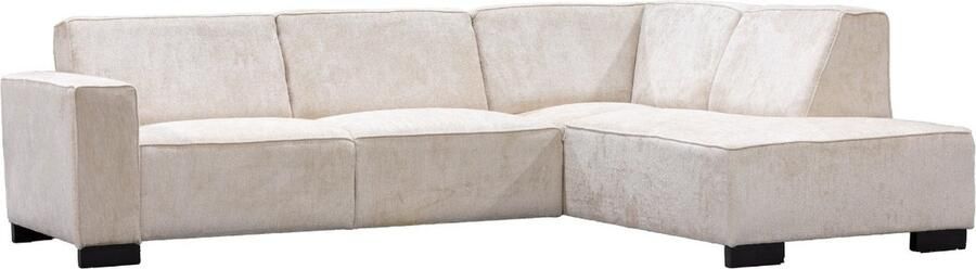 Giga Meubel Hoekbank Beige 3 5-Zits Rechts 274x205x80cm Napoli