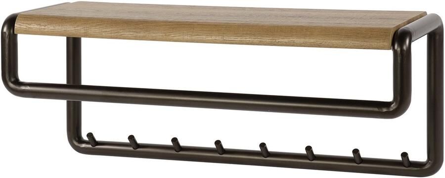 G***-M Giga Meubel Kapstok Luno Bruin Metaal 8-Haaks 80x30x33cm - Foto 2