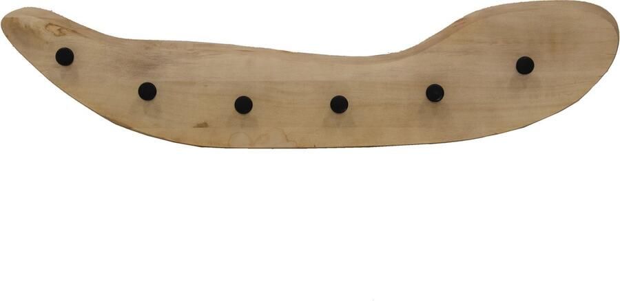 Giga Meubel Wandkapstok Naturel Mangohout 6-Haken 100x4x24cm Wenkie - Foto 2