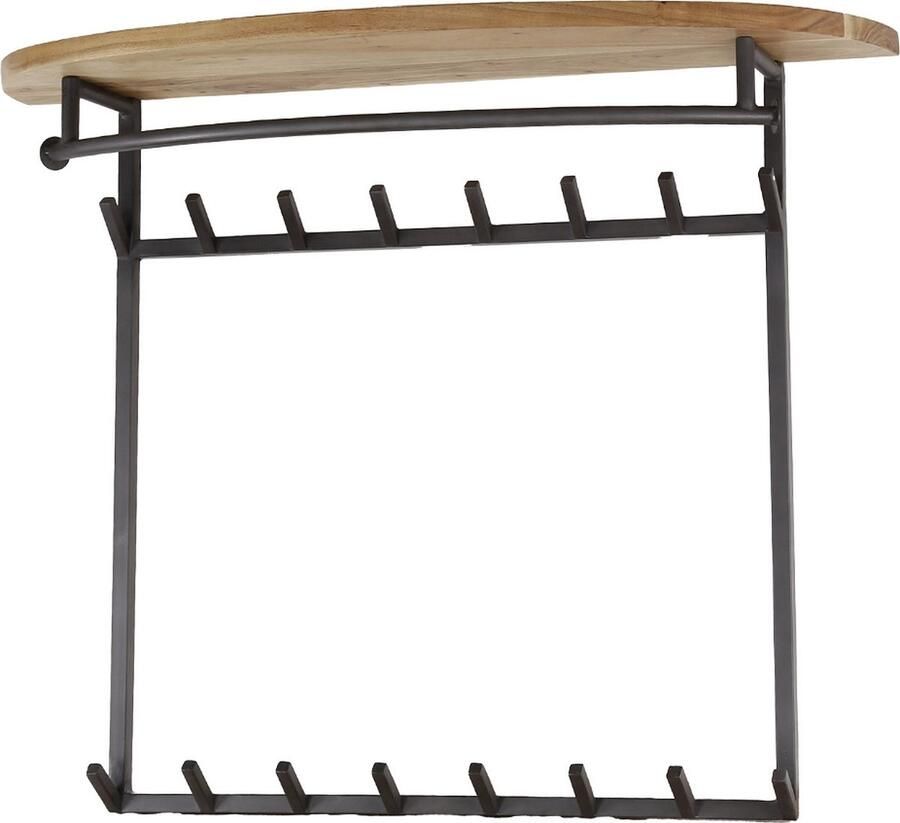 Giga Meubel Kapstok Naturel Acaciahout 16 Haken 100x30x80cm - Foto 2