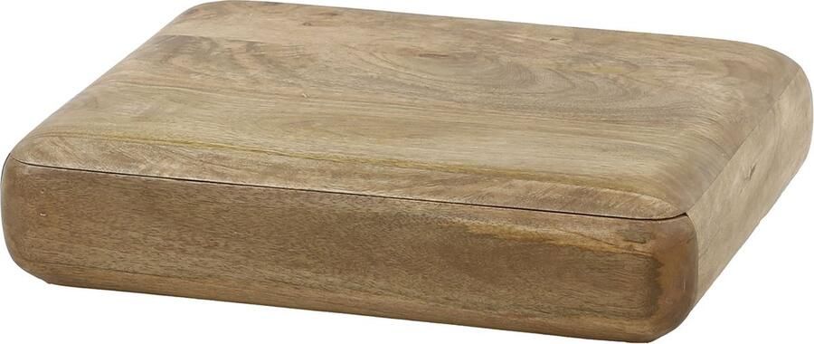 Giga Meubel Nachtkastje Modern Mangohout Zandkleur 45x35x13cm Sleek - Foto 2