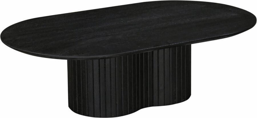 Giga Meubel Salontafel Ava 90x60x35cm Zwart Donkerbruin