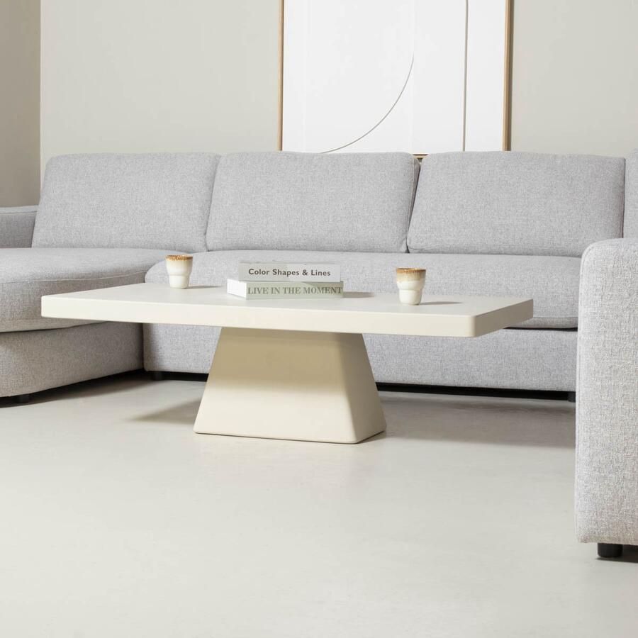 Giga Meubel Loungetafel Avia Rechthoek 130cm Beige Eco Composiet - Foto 3