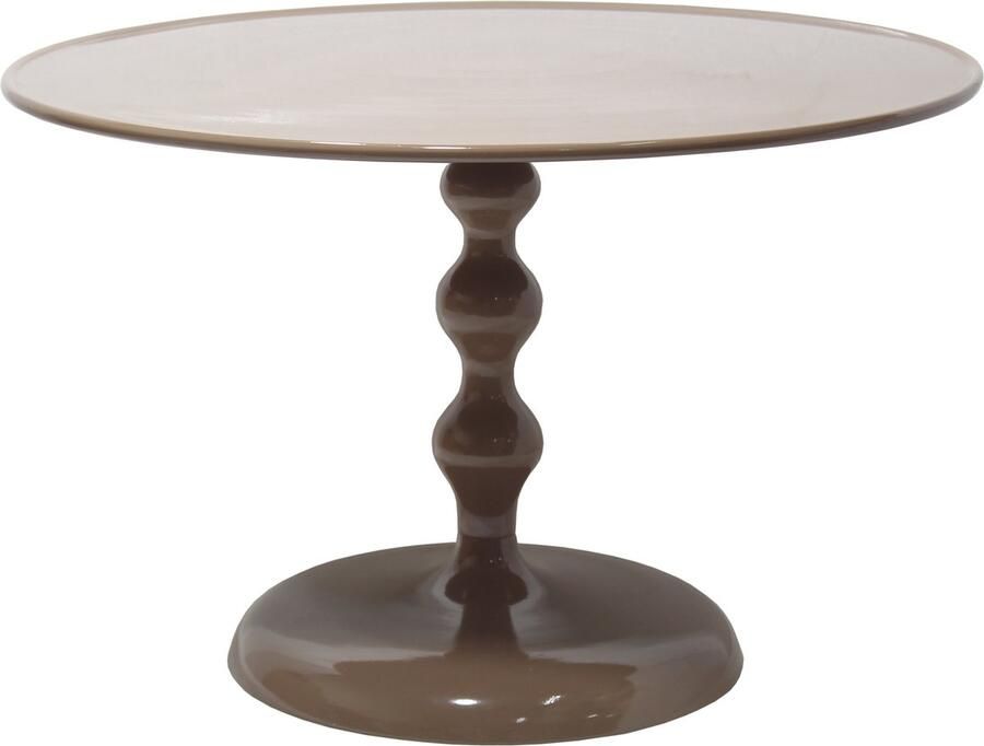 Giga Meubel Salontafel Rond Taupe Glans 59x59x38 5cm Carien - Foto 2