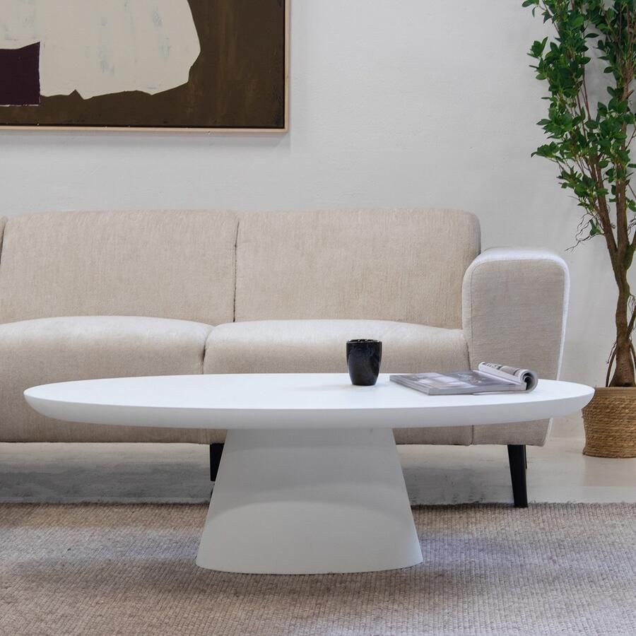 Giga Meubel Salontafel Cleo Ovaal Eco Composiet 130cm