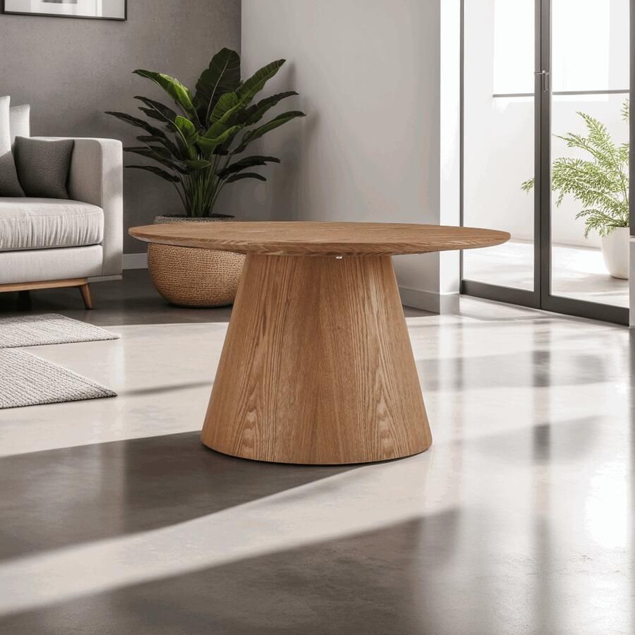 Giga Meubel Salontafel Eiken Naturel 80x80x45cm Salontafel Tango