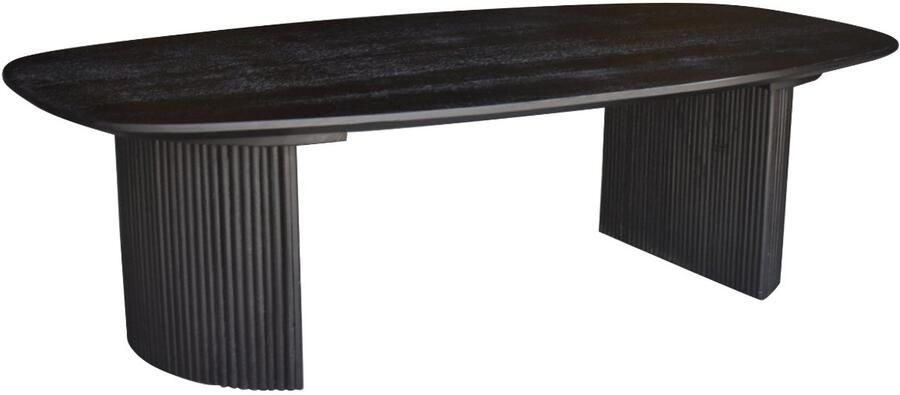 Giga Meubel Salontafel Feline Deens Ovaal Zwart 100cm - Foto 2