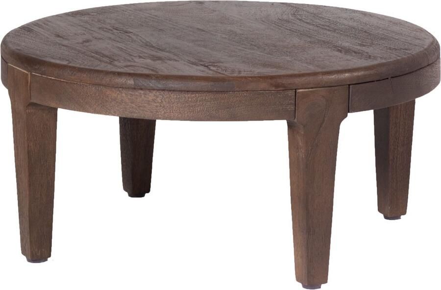 Giga Meubel Salontafel Rond Bruin Set van 2 Salontafel Mio - Foto 4
