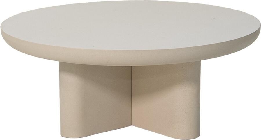 Giga Meubel Loungetafel Miso Beige Rond Ø90cm Eco Composiet