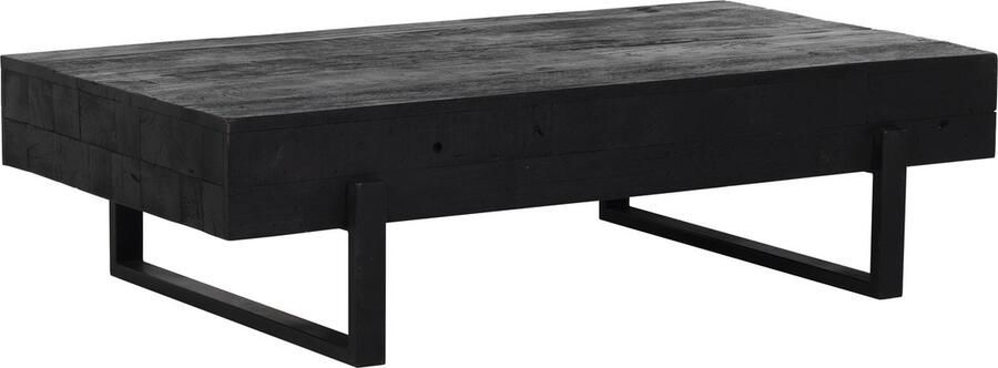 Giga Meubel Salontafel Zwart Acaciahout Rechthoekig 140cm New Vintage - Foto 2