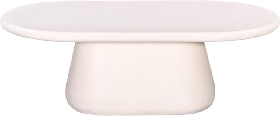 Giga Meubel Salontafel Ovaal Betonlook Beige 120cm Salontafel Romy - Foto 2