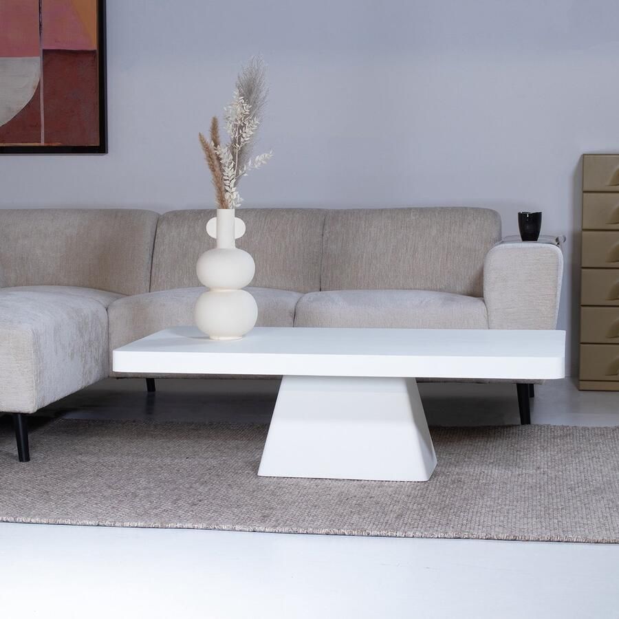 Giga Meubel Salontafel Avia Wit Eco Composiet Rechthoek 130x70x40 cm - Foto 2