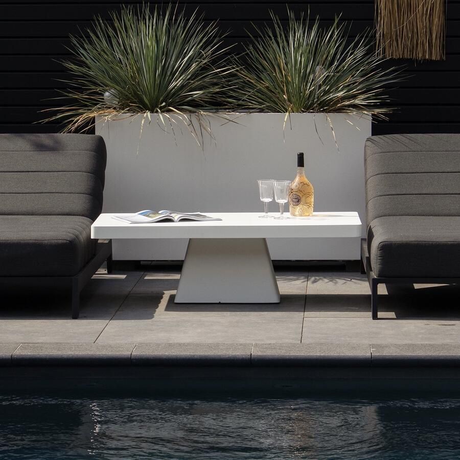 Giga Meubel Loungetafel Avia Rechthoek 130cm Wit Eco Composiet - Foto 2