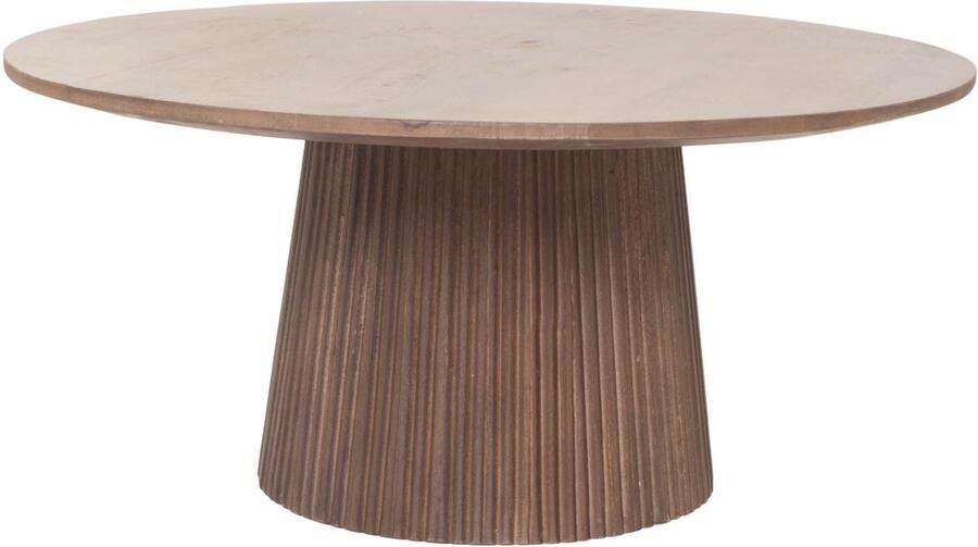 Giga Meubel Salontafel Salvador Donkerbruin Hout 80x80x38cm - Foto 3