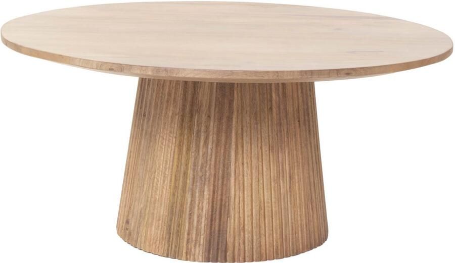 Giga Meubel Salontafel Salvador Naturel Hout 80x80x38cm - Foto 4
