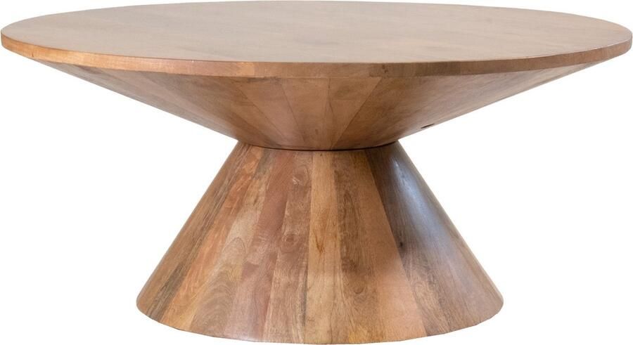 Giga Meubel Salontafel Rond Acaciahout Naturel Ø90cm Salontafel Sep - Foto 2