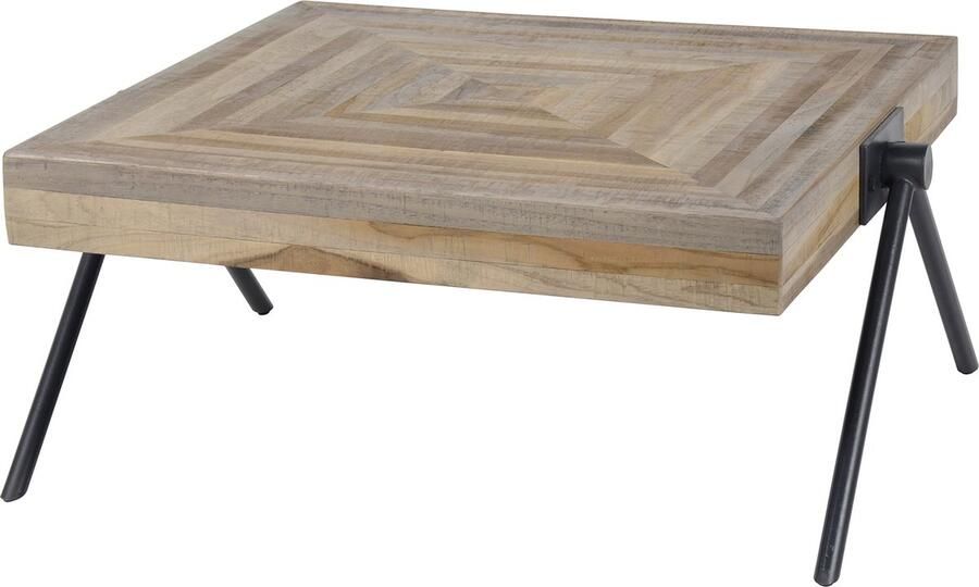 Giga Meubel Salontafel Vierkant Teakhout Naturel 70x70x33cm Tafel Teca