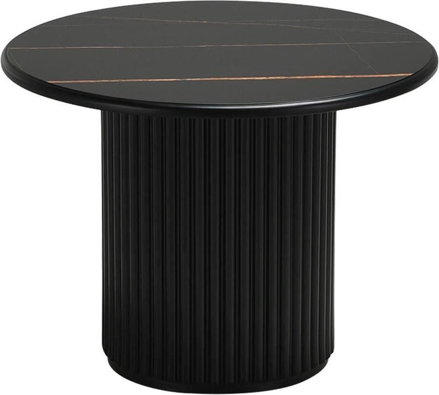 Giga Meubel Salontafel Zwart Melamine 60x60x45 cm Salontafel Easy