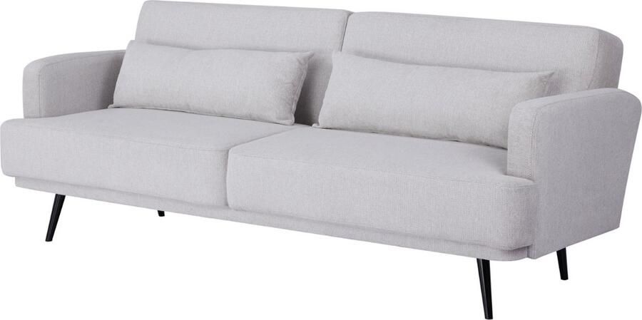 Giga Meubel Slaapbank Beige 215cm Metaal & Stof Bank Sylke