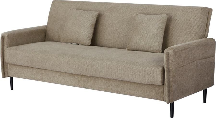 Giga Meubel Slaapbank Taupe 200cm Incl. Opbergruimte Bank Torvi - Foto 2