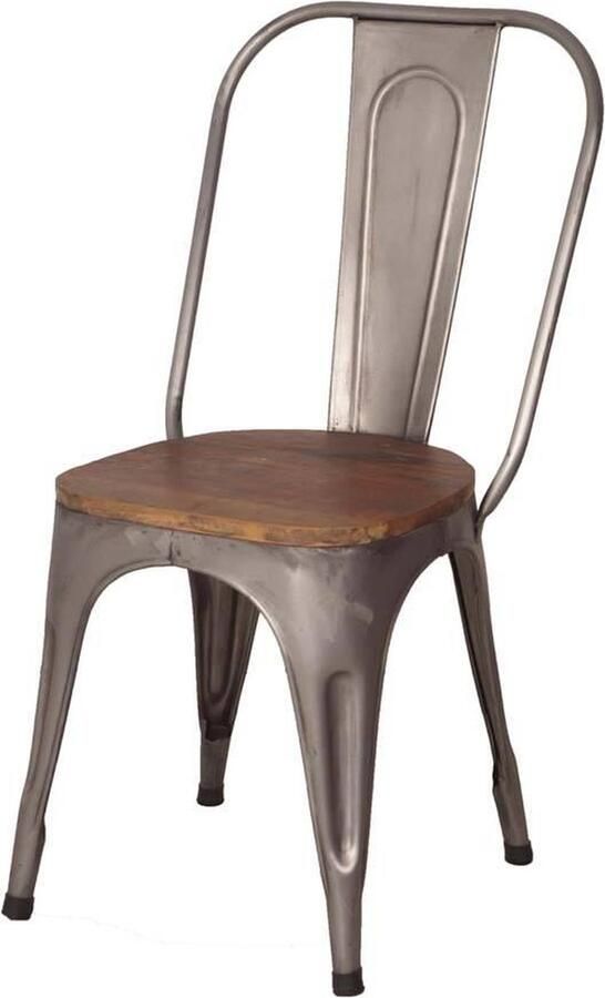 Giga Meubel Stoel Tolix Zonder armleuning Hout Metaal Zwart